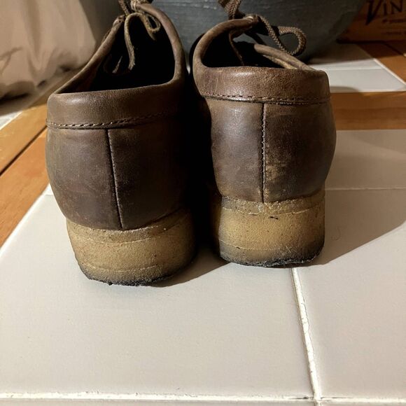 Clarks Leather Brown Wallabees Platform Size 7 - Picture 5 of 6